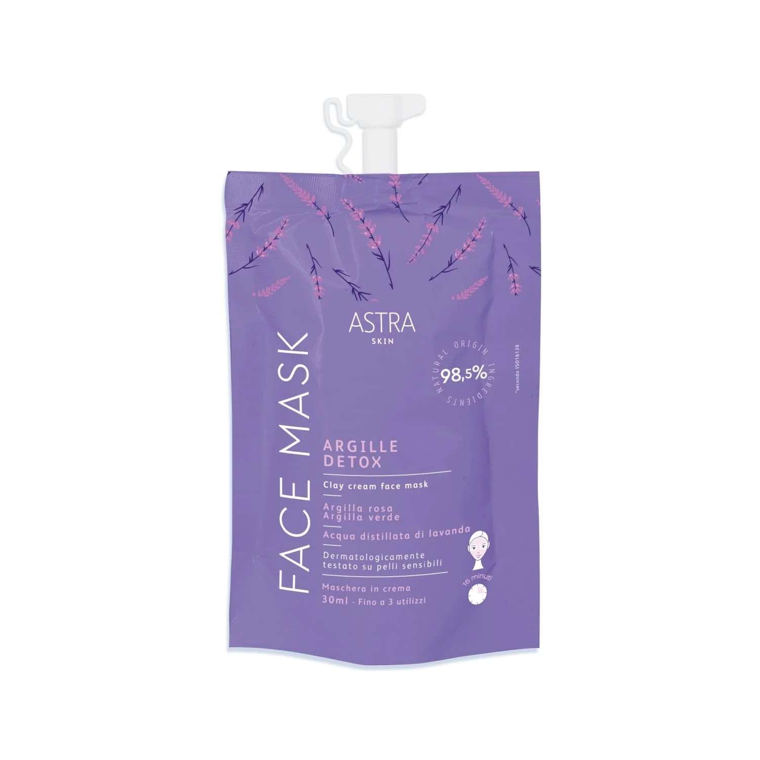 Astra Skin MASCHERA ARGILLE DETOX - Maschera Purificante viso