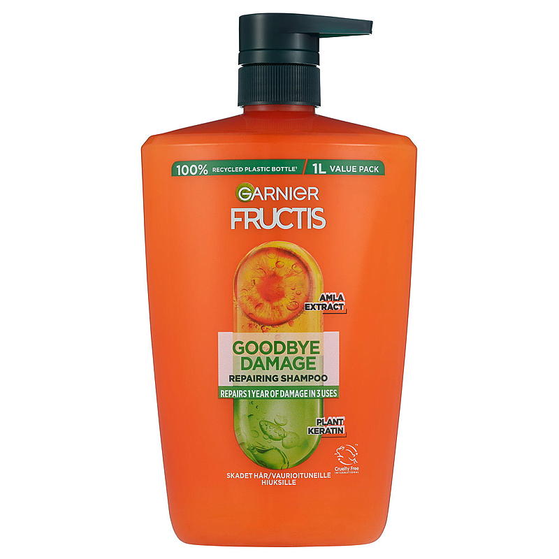 Fructis Fructis shampoo 1 l Hyvästi vauriot