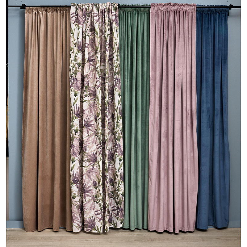 Hemgardin 140x220 cm sammet duva