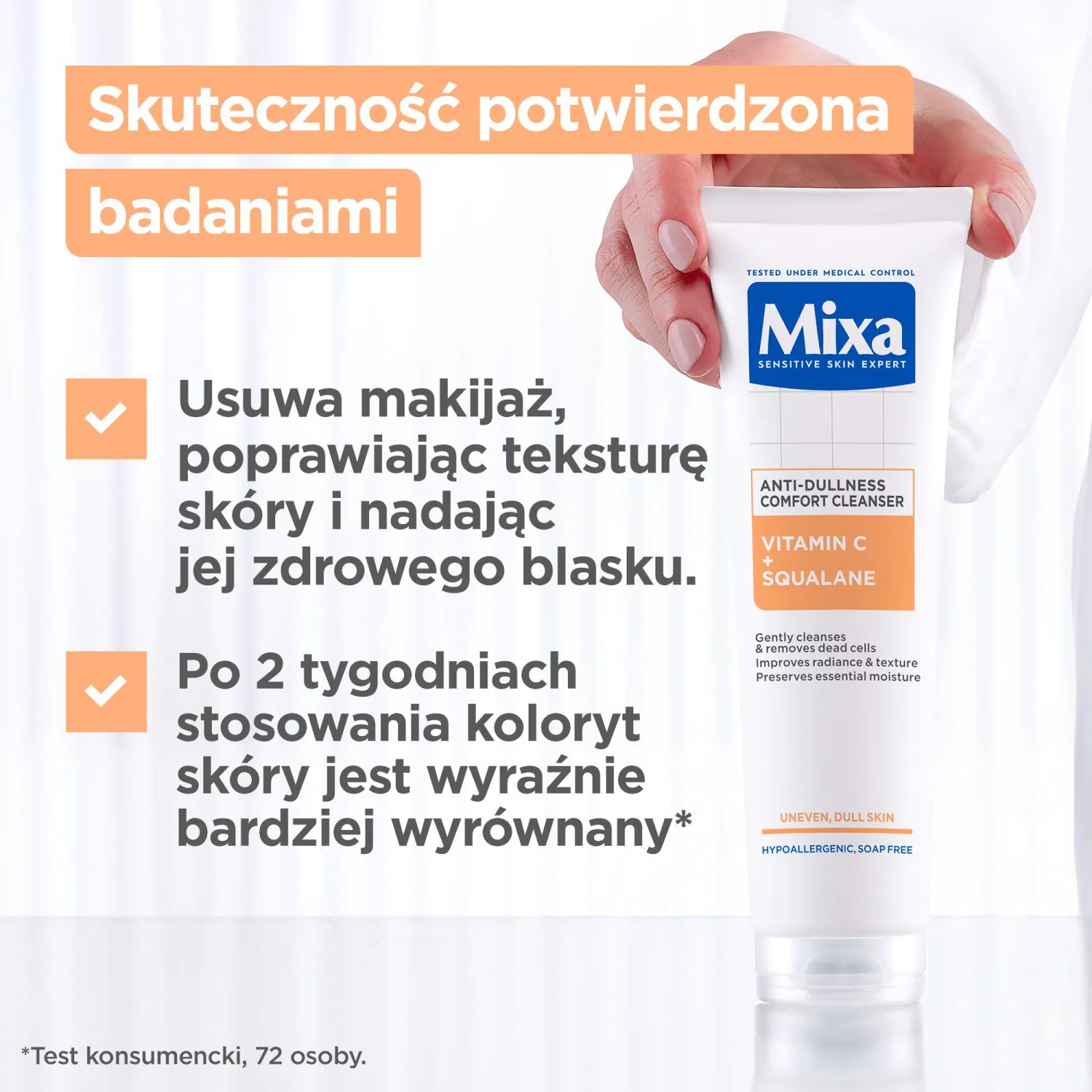 Mixa Witamina C + Skwalan Żel do mycia twarzy przeciw niedoskonałościom