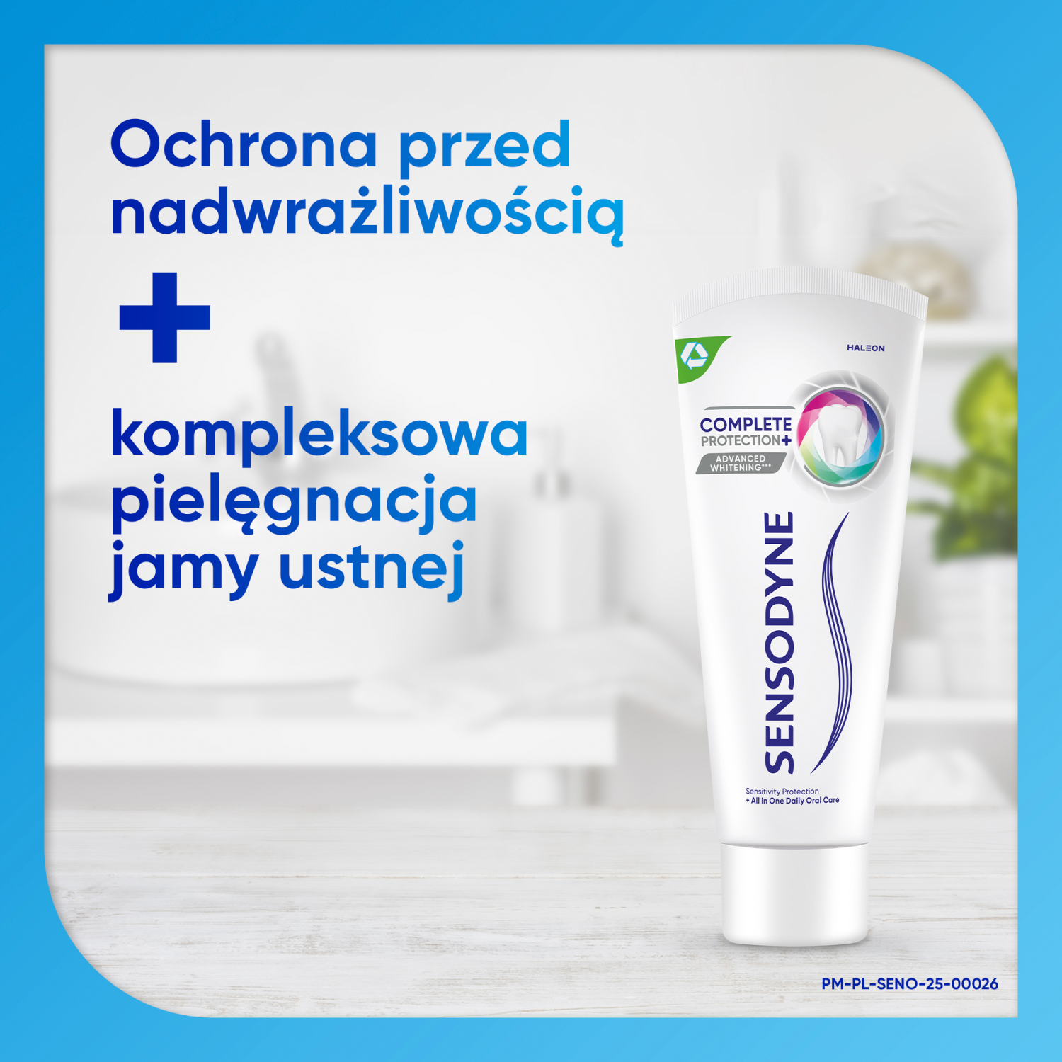Sensodyne Complete Protect -valkaiseva hammasharja