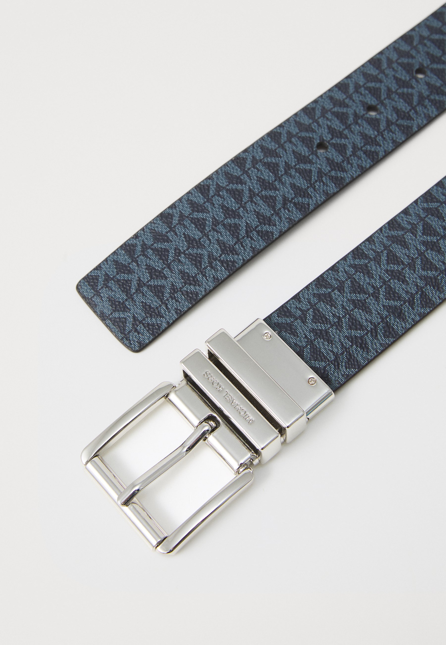 MICHAEL Michael Kors OMKEERBARE RIEM MET AFGEVLAKTE RAND - Riem - donker chambray