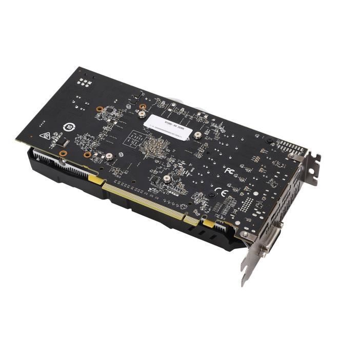Carte graphique de jeu RX 580 - Omabeta - 8K 16 PCI Express 3.0 Support - Noir - Double ventilateur