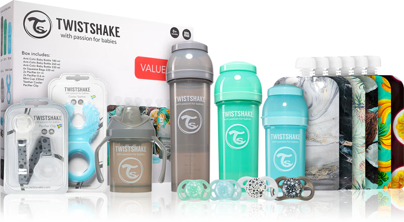 Twistshake flessenset voor jongens