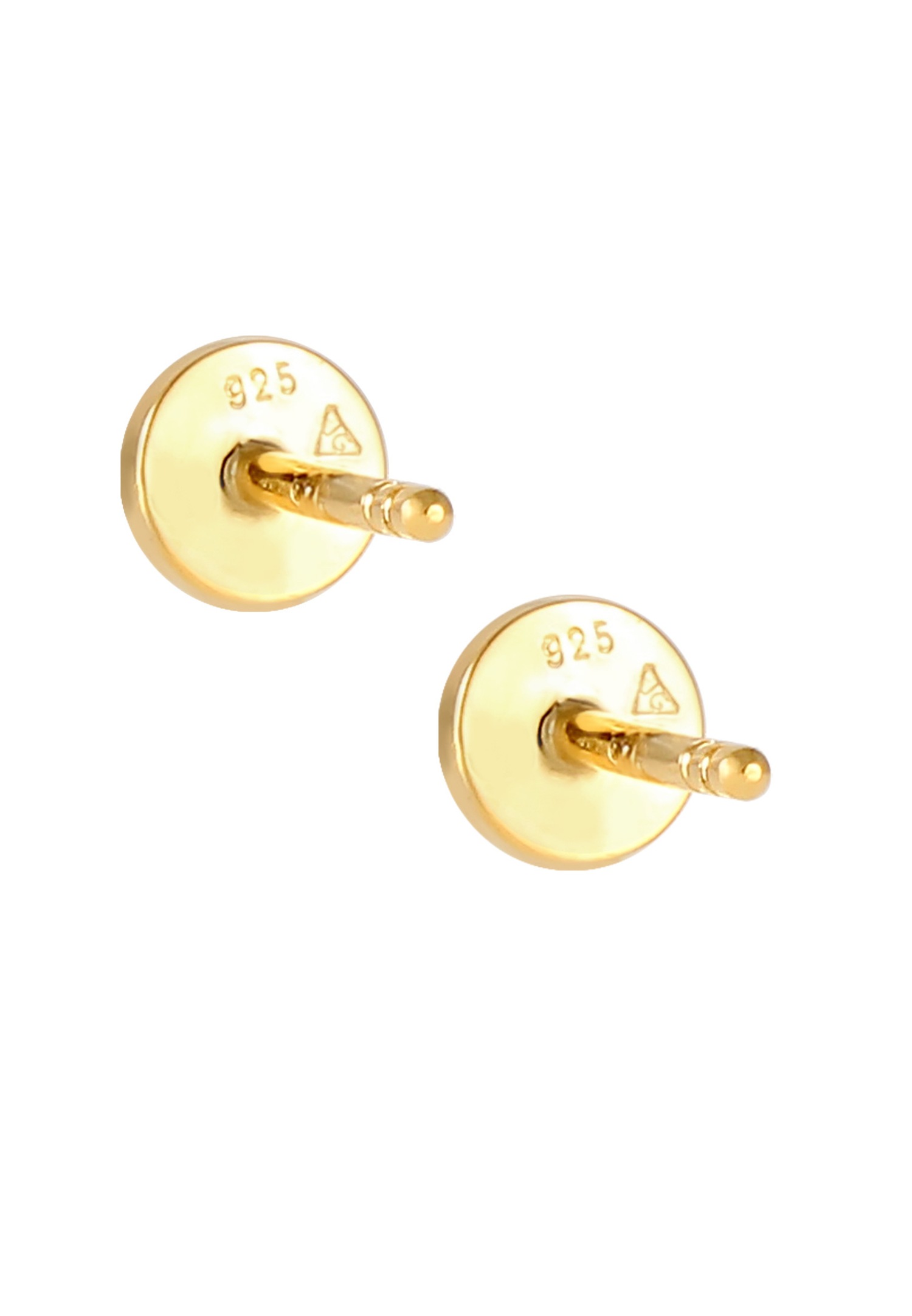 Elli Cercles Basic Géo Ronde Matt Boucles d'Oreilles Femme - (925/1000) Argent
