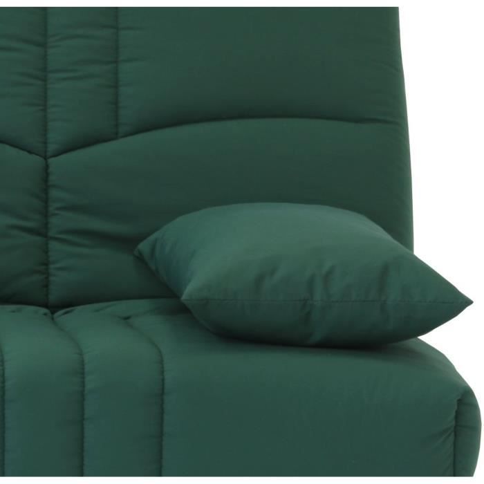 3-seater click-clack sofa bed - Forest Green fabric - W 190 x D 92 cm - DREAM - Contemporary Style