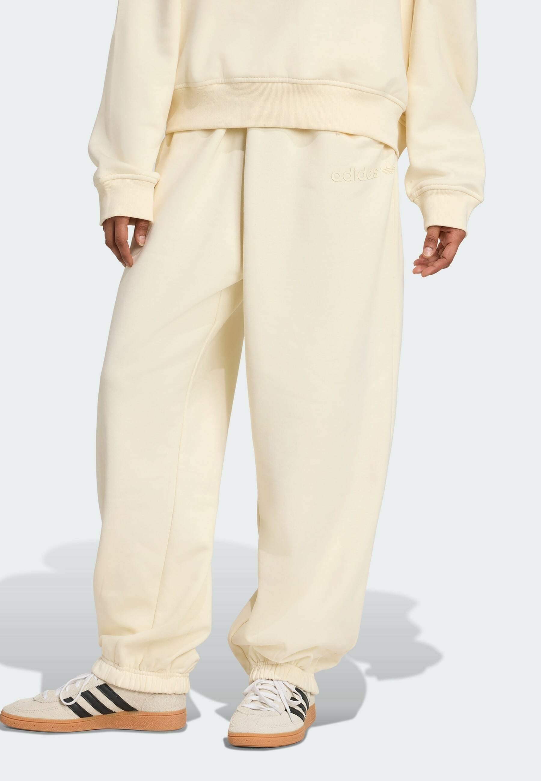 adidas Originals ESSENTIALS LINEAR JOGGER - Bas de survêtement - blanc crème