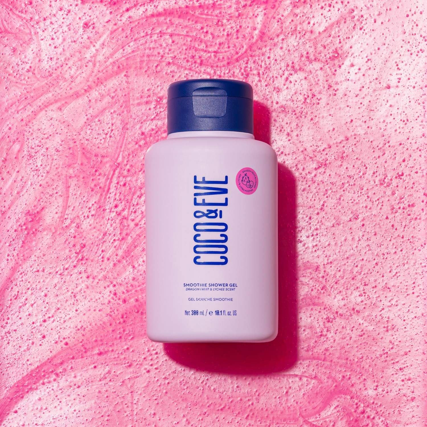 Coco & Eve Glow Figure Smoothie Shower Gel - Lychee & Dragonfruit