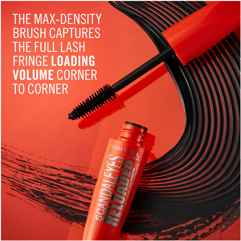 Máscara Rimmel ScandalEyes Reloaded para cílios com volume máximo