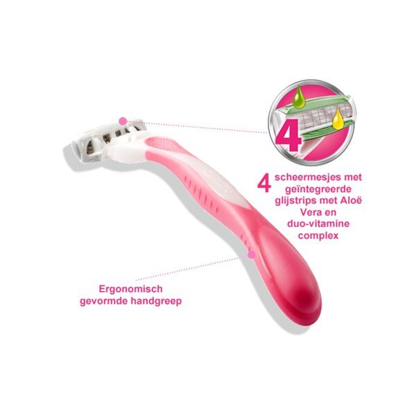 Vienkartiniai skustuvai „Wilkinson Sword Quattro Smooth Sensitive“, 4 vnt.