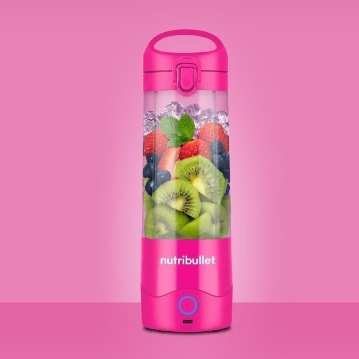 Draagbare blender - NutriBullet - NBP003BP - 70W - 0,475L - Roze - 1 fles inbegrepen