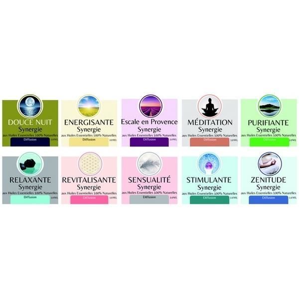 Sinergia di oli essenziali energizzanti 10 ml – Miscela di oli essenziali puri e naturali al 100% – Aromaterapia - Zen'Arôme