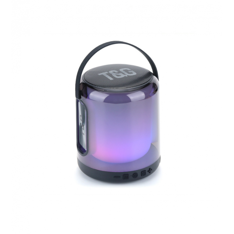 Caixa de som Bluetooth portátil Smartek com luz LED RGB