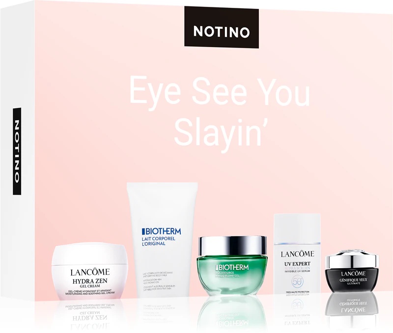 Beauty Discovery Box Notino Eye See You Slayin' (Lancôme un Biotherm) acu ēnas pret ādu