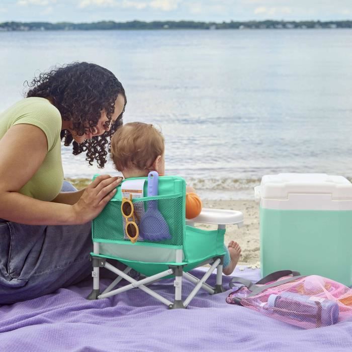 DISNEY BABY - LA SIRENETTA - Seggiolino auto pieghevole, portatile, leggero e facile da pulire, borsa per il trasporto inclusa.