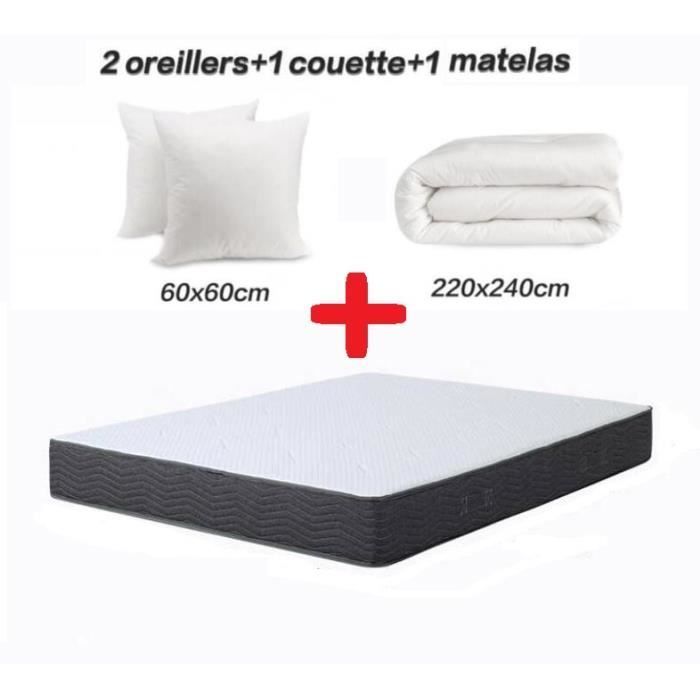 Memory foam mattress pack 160x200 Memo HR + 1 duvet 240x220 + 2 pillows 60x60