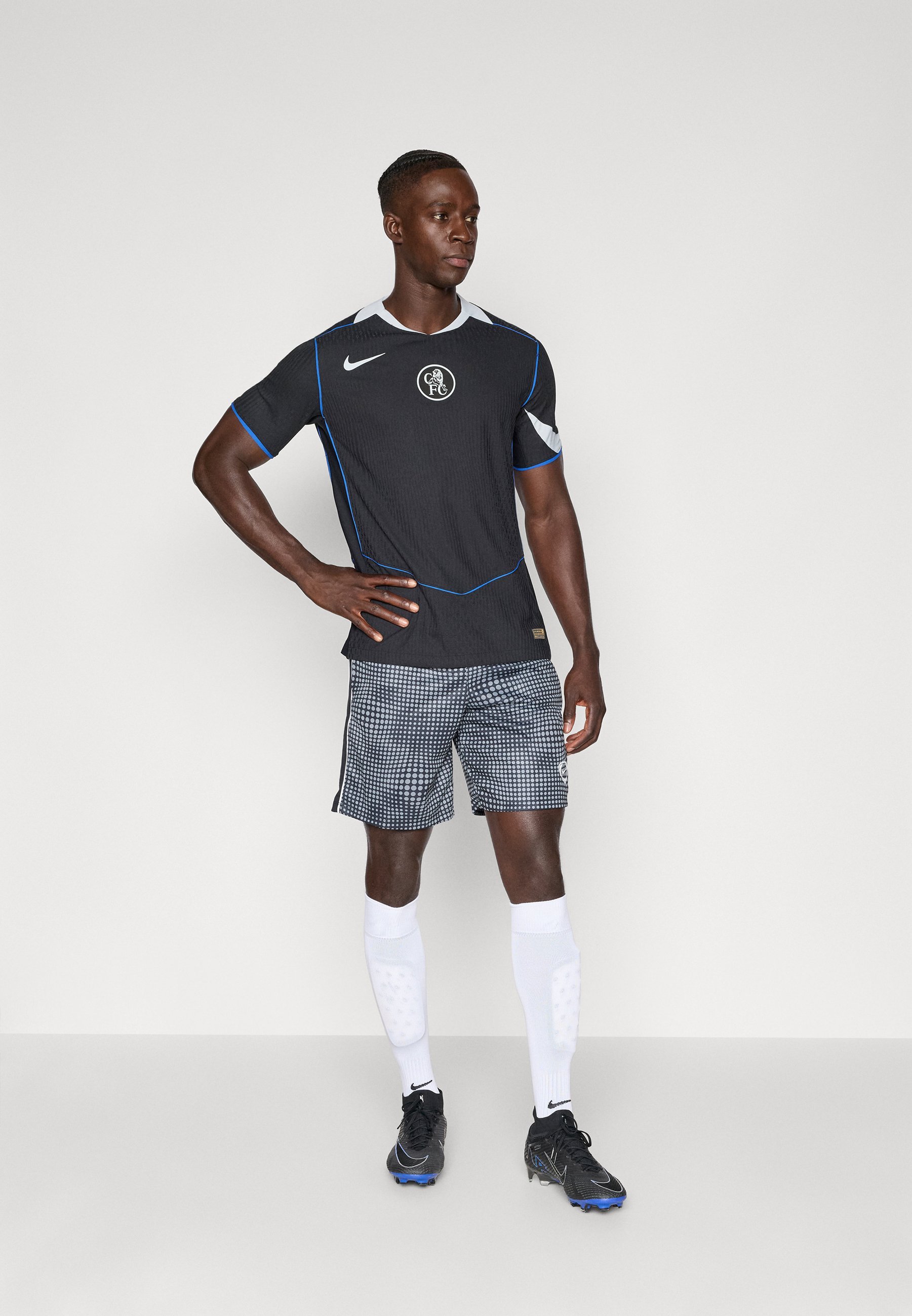 Nike Performance CFC MATCH - Clubkleding - zwart/veldzilverkleurig/game royal