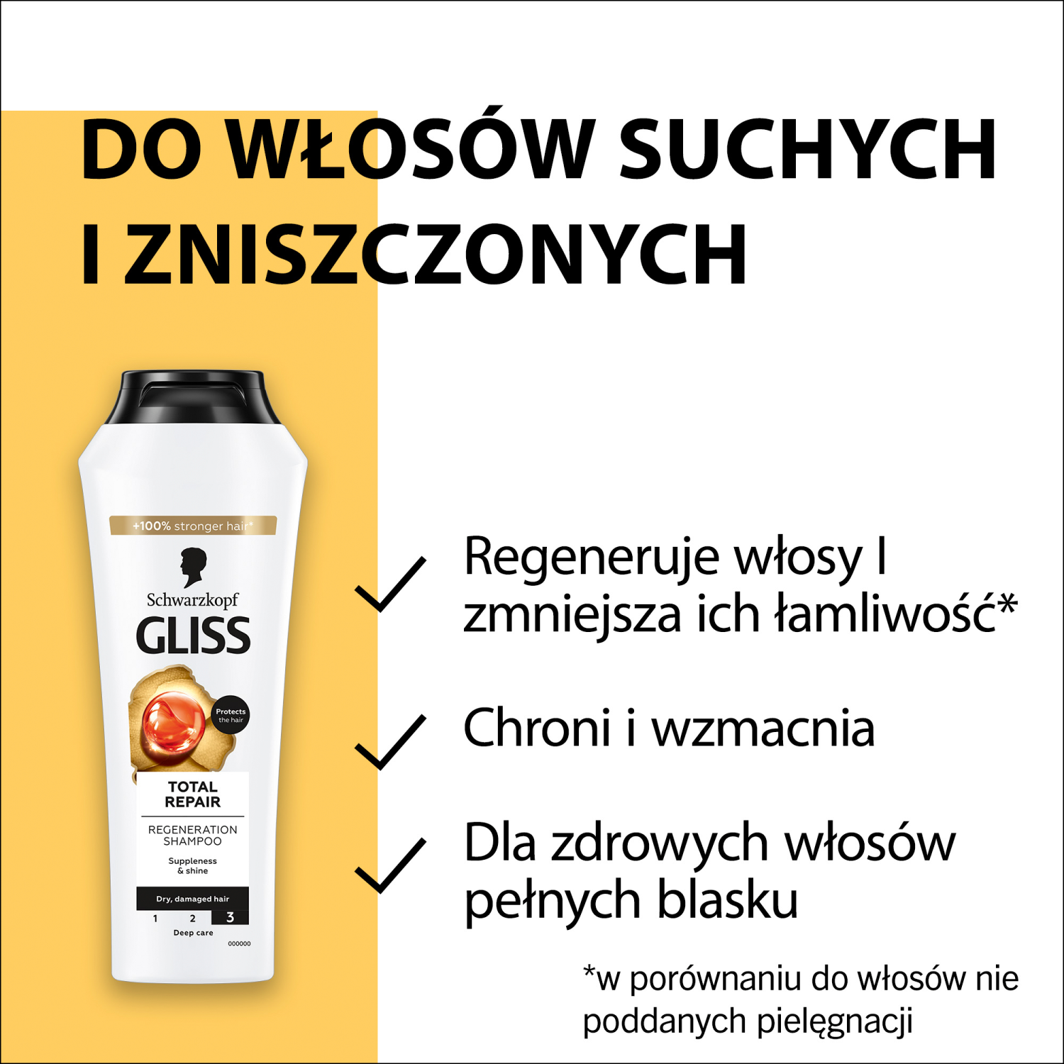 Gliss Kur šampon za popolno obnovo las 400 ml