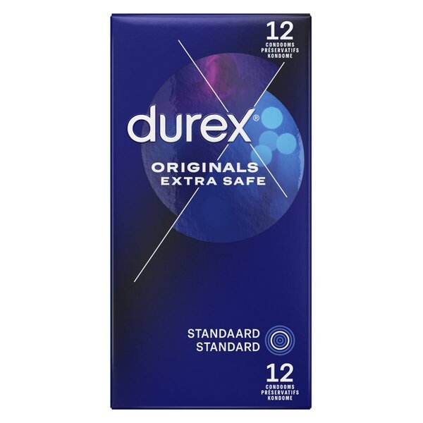 Kondómy Durex Originals Extra Safe<br>Zdravotnícka pomôcka - 12 kusov