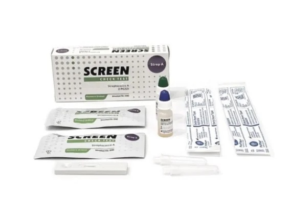Teste rápido de estreptococos SCREEN ITALIA, swab de garganta, 2 unidades, teste de triagem para estreptococos do grupo A