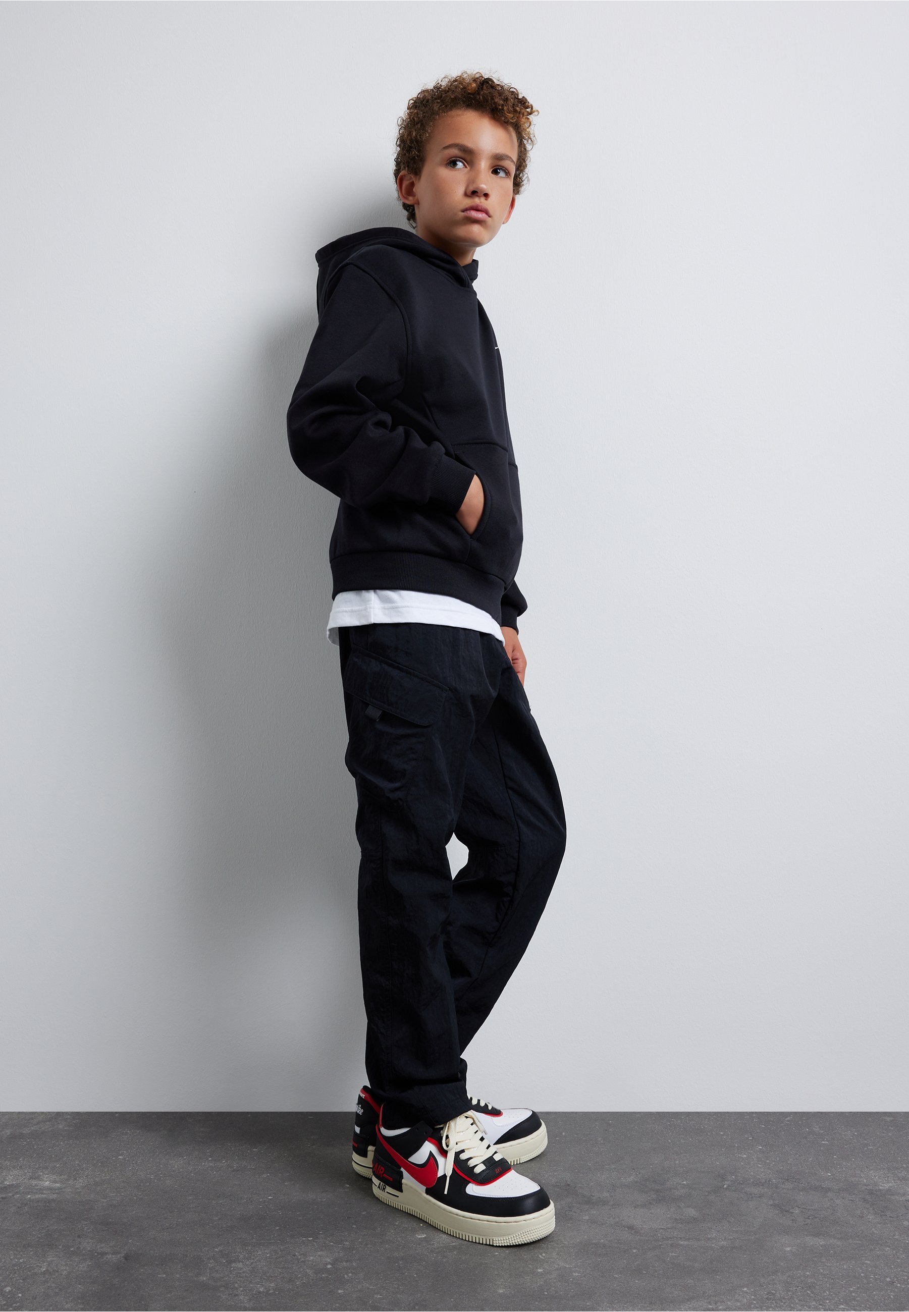 Sweat-shirt Nike Sportswear CLUB UNISEX - noir/blanc