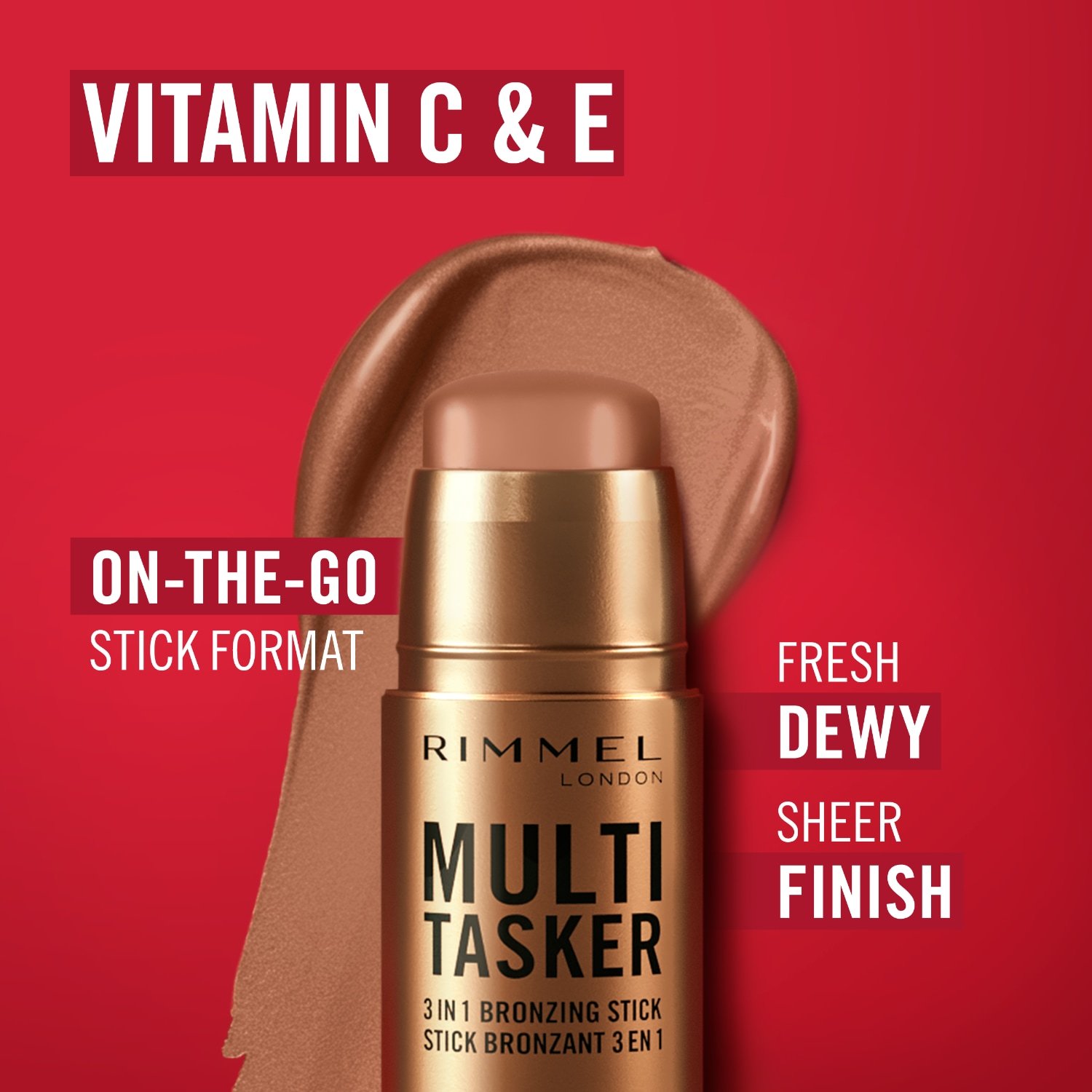 „Rimmel London Highlighter Multi Tasker 3 in 1“ bronzinis pieštukas – 4,5 g