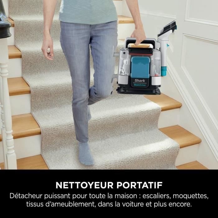 SHARK StainStriker PX200EUT - Rimuove le macchie, pulisce e aspira - Raggio d'azione di 5,7 metri - Compatto e portatile