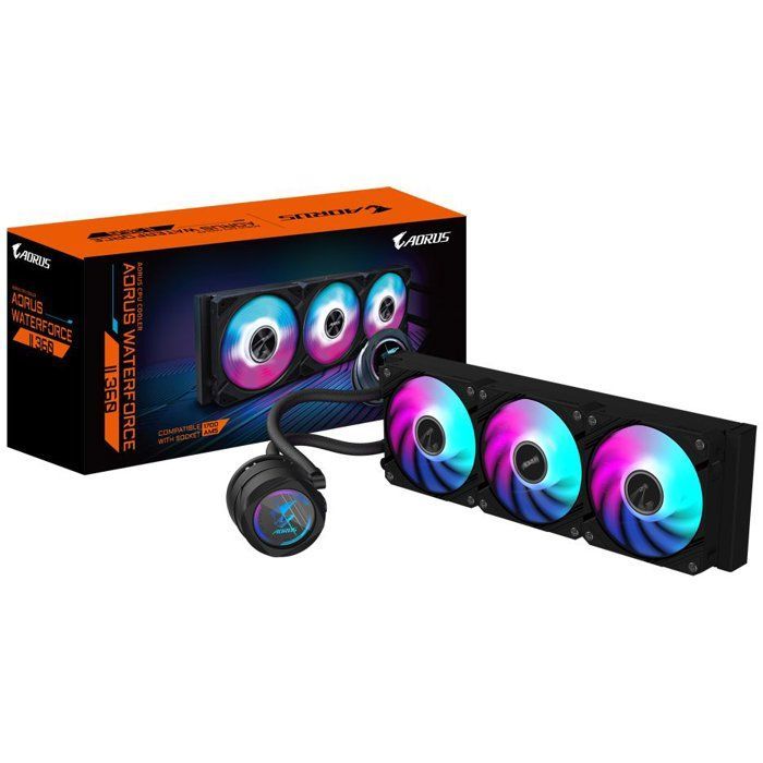 GIGABYTE - AORUS WATERFORCE II 360 - Refroidisseur liquide - 3 ventilateurs 120 mm