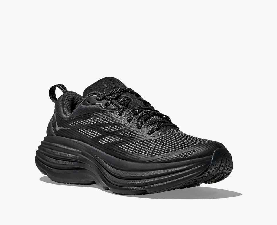 HOKA Stealth/Tech Bondi 8 Caged Noir/Noir