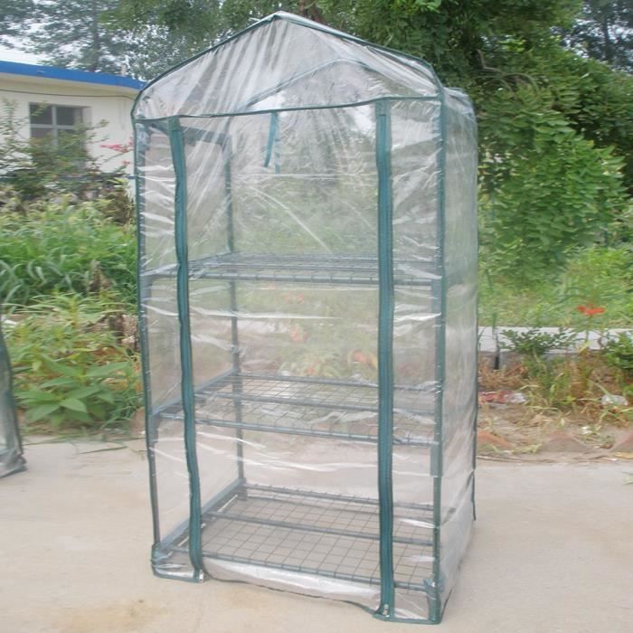 Invernadero de jardín VVIKIZY - 69x49x126cm - PVC de alta calidad - Impermeable y resistente a los rayos UV