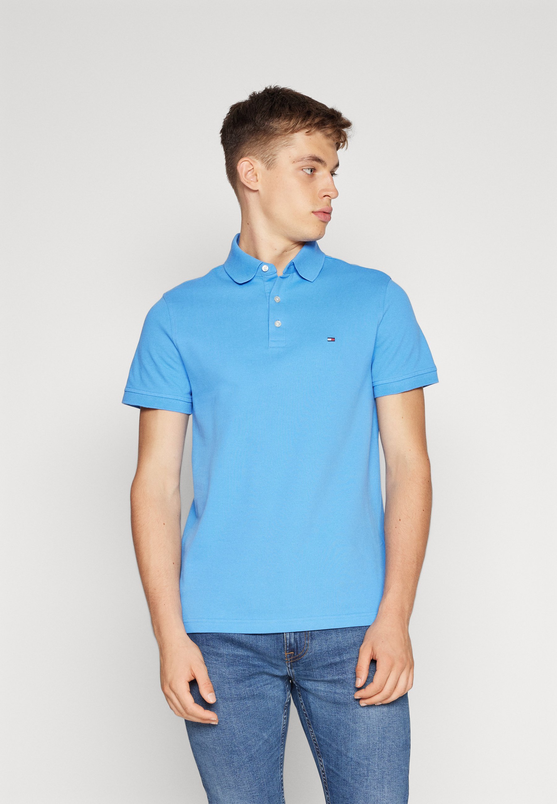 Polo Tommy Hilfiger SLIM - bleu
