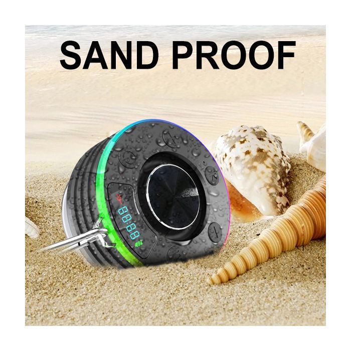 Altavoz Bluetooth para ducha, altavoz Bluetooth inalámbrico portátil de 5.3