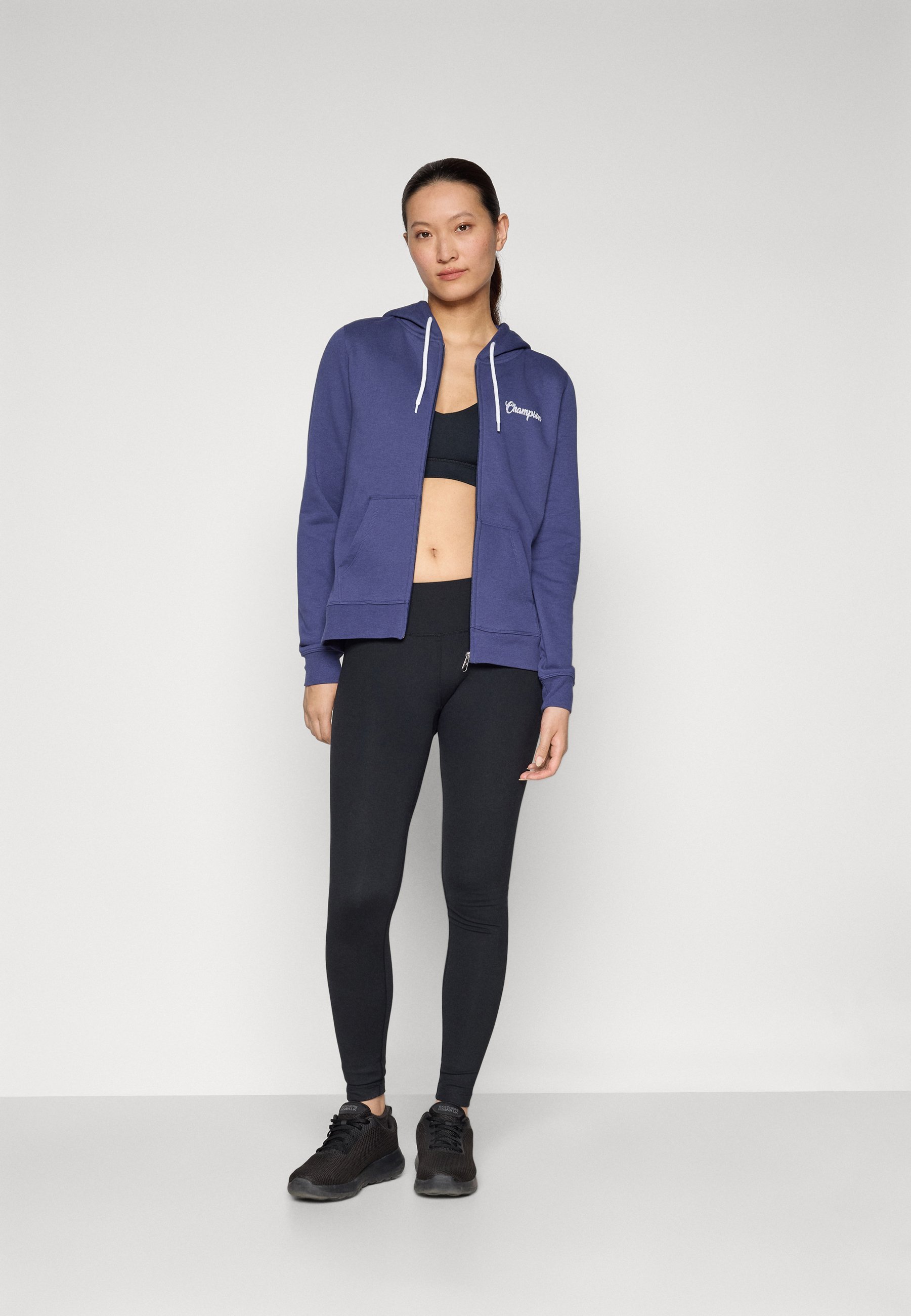 Champion GRAPHIC FULL ZIP HOODIE - Bluza rozpinana na zamek - ciemnoniebieska