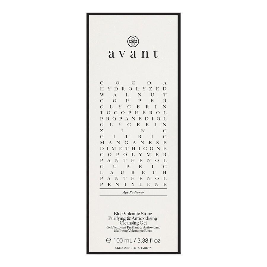 Avant Skincare Age Radiance gel za lice s plavim vulkanskim kamenom - čišćenje i antioksidans - 100 ml