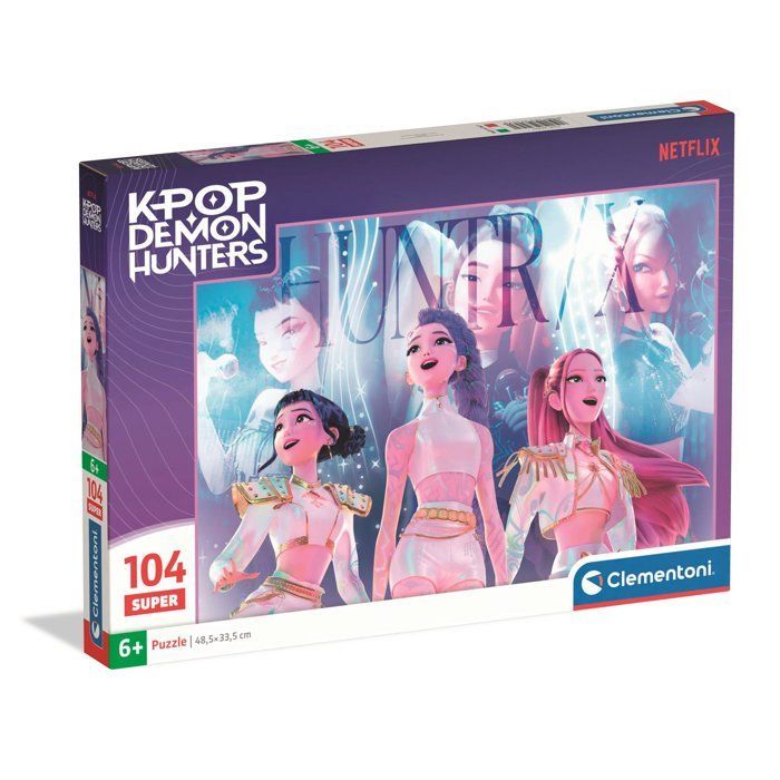 Clementoni - K-Pop Demon Hunters - Puzzles 104 Pièces - Puzzle enfant - Dès 6 ans