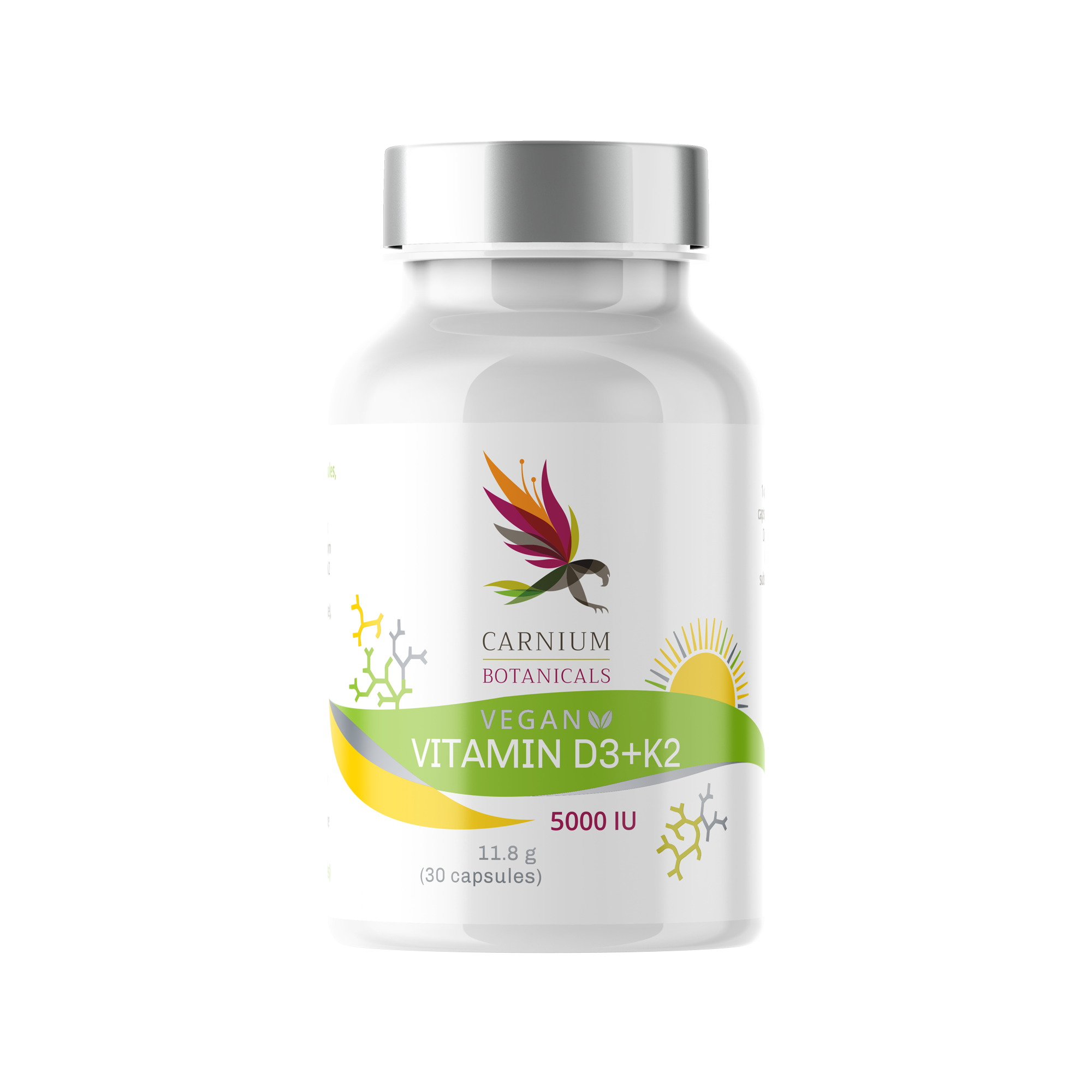 Carnium Botanicals Vitamine D3+K2 végétalienne