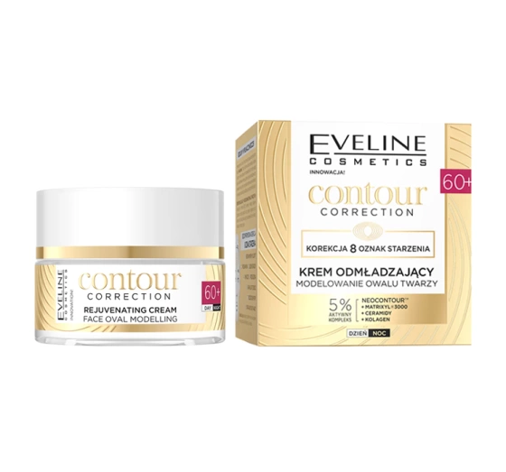 Eveline Cosmetics Contour Correction odmładzający krem modelujący owal twarzy 60  50 ml