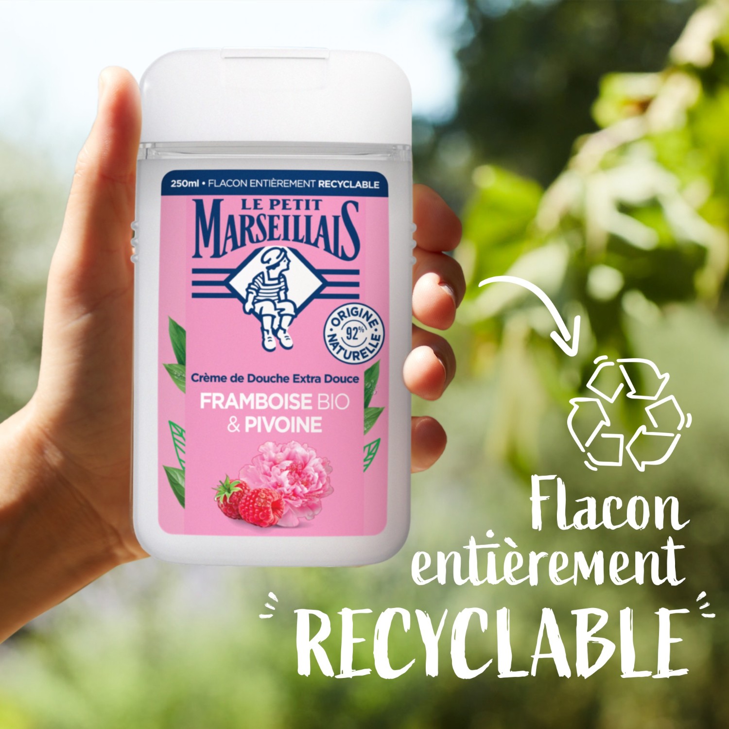Le Petit Marseillais Gel Douche Cueillettes Fruitées Framboise/Pivoine