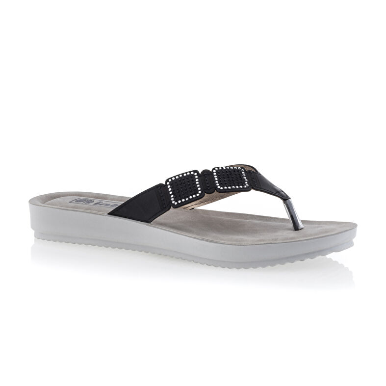 Chanclas negras para mujer / Sandalias de dedo
