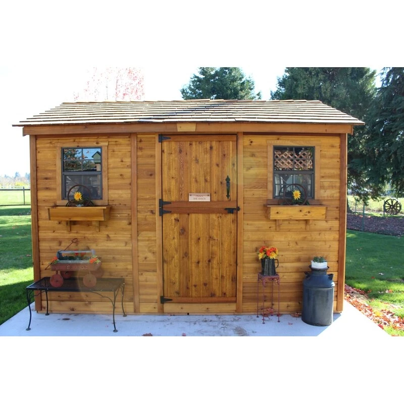 Gartenhaus aus Holz, 3,66 m breit x 2,44 m tief