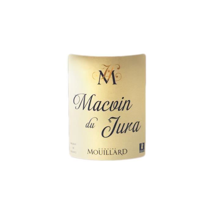 Macvin du Jura Blanc - Lot de 6x75cl - Domaine Jean-Luc Mouillard - Vin AOC Blanc du Jura - Sélection 2020 Guide Hachette - Cépage