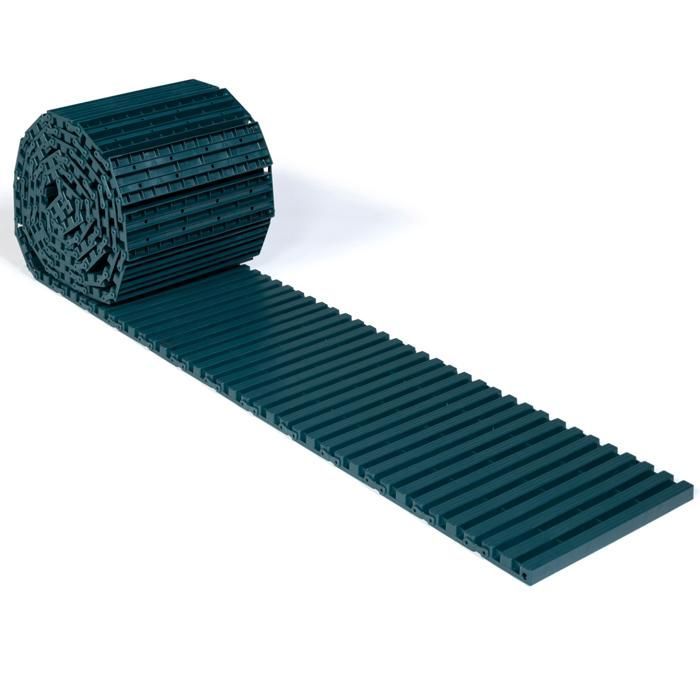 IDMARKET Chemin de potager 5M déroulable en plastique vert pour jardin