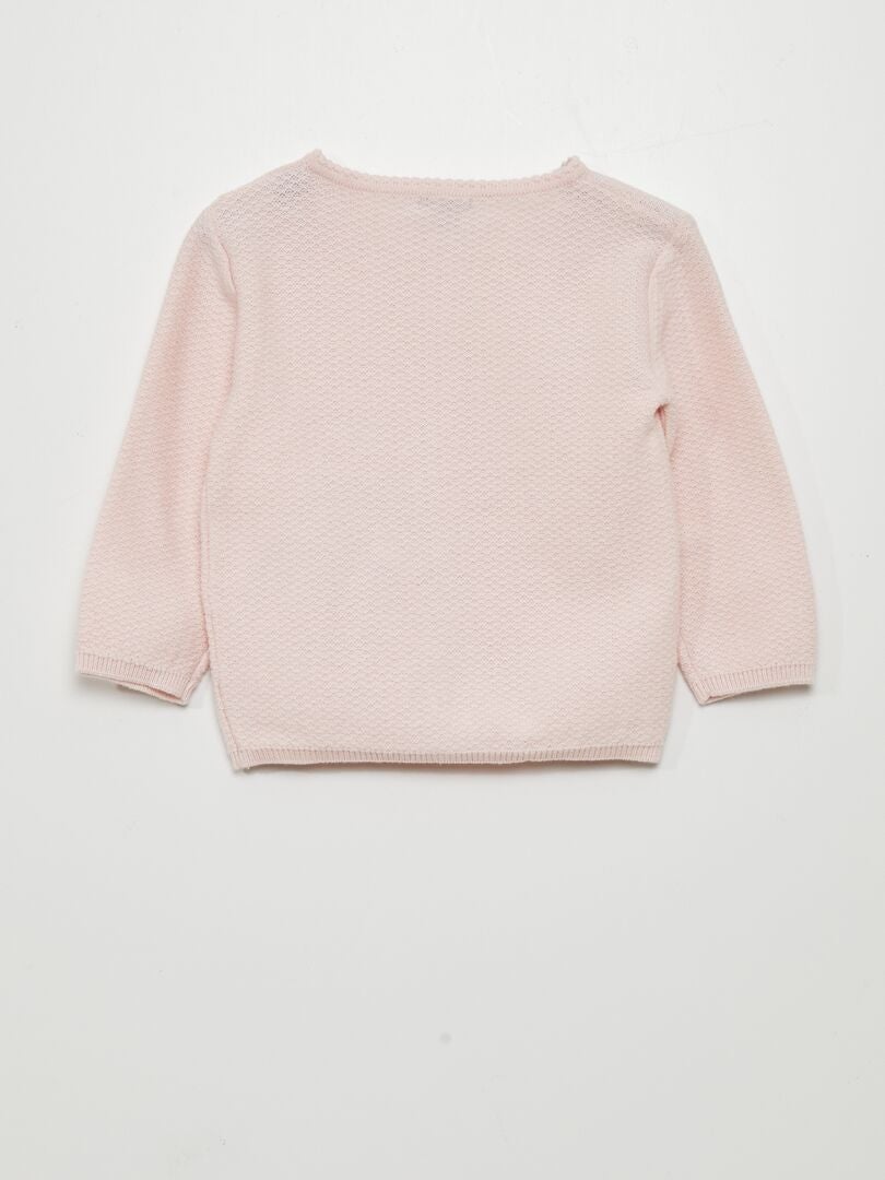 Cárdigan de punto estampado - ROSA