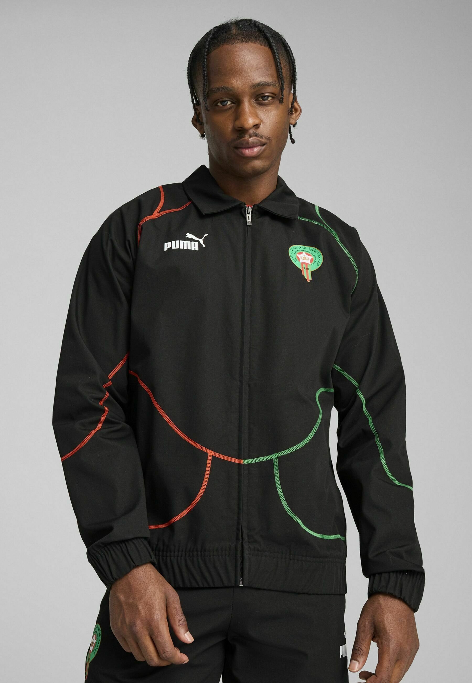 Puma MAROKKO - Abbigliamento della nazionale - nero rosso verde archivio