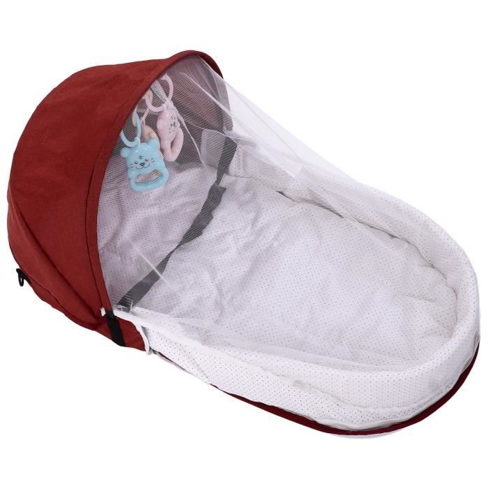 KIMISS berceau de voyage pour bébé Lit de bébé pliable en tissu doux moustiquaire portable nourrissons voyage lit de couchage