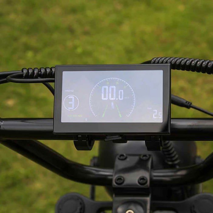 Emoko C93 electric bike, 1000W motor, 20AH battery, 20''*4.0 tires, 50KM/H, 7 speeds, Black