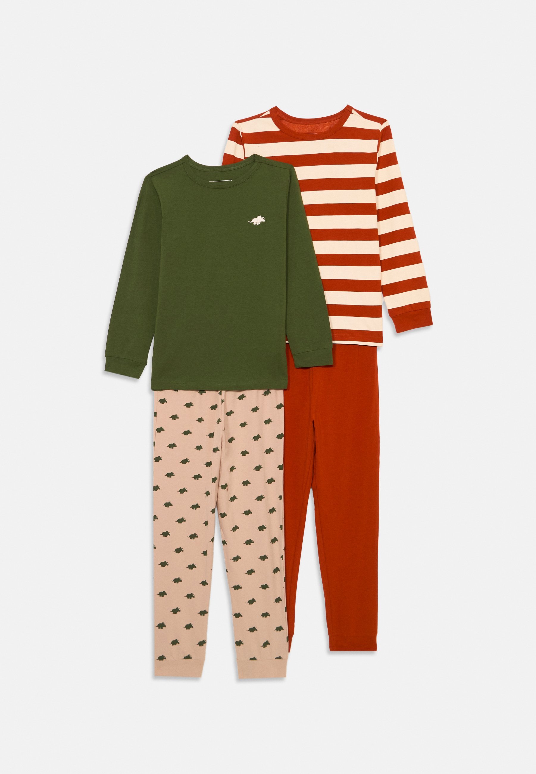 Friboo 2-PACK - Pyjamaset - oranje/donkergroen