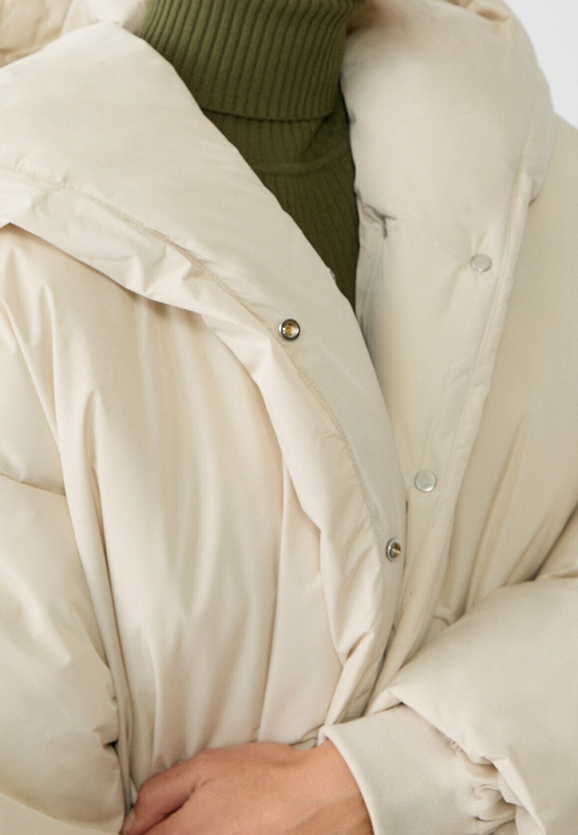 Stradivarius winterjas - steen