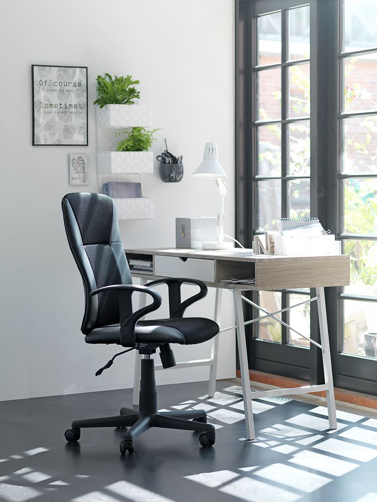 ABBETVED radni stol 48x120 svijetli hrast/bijela