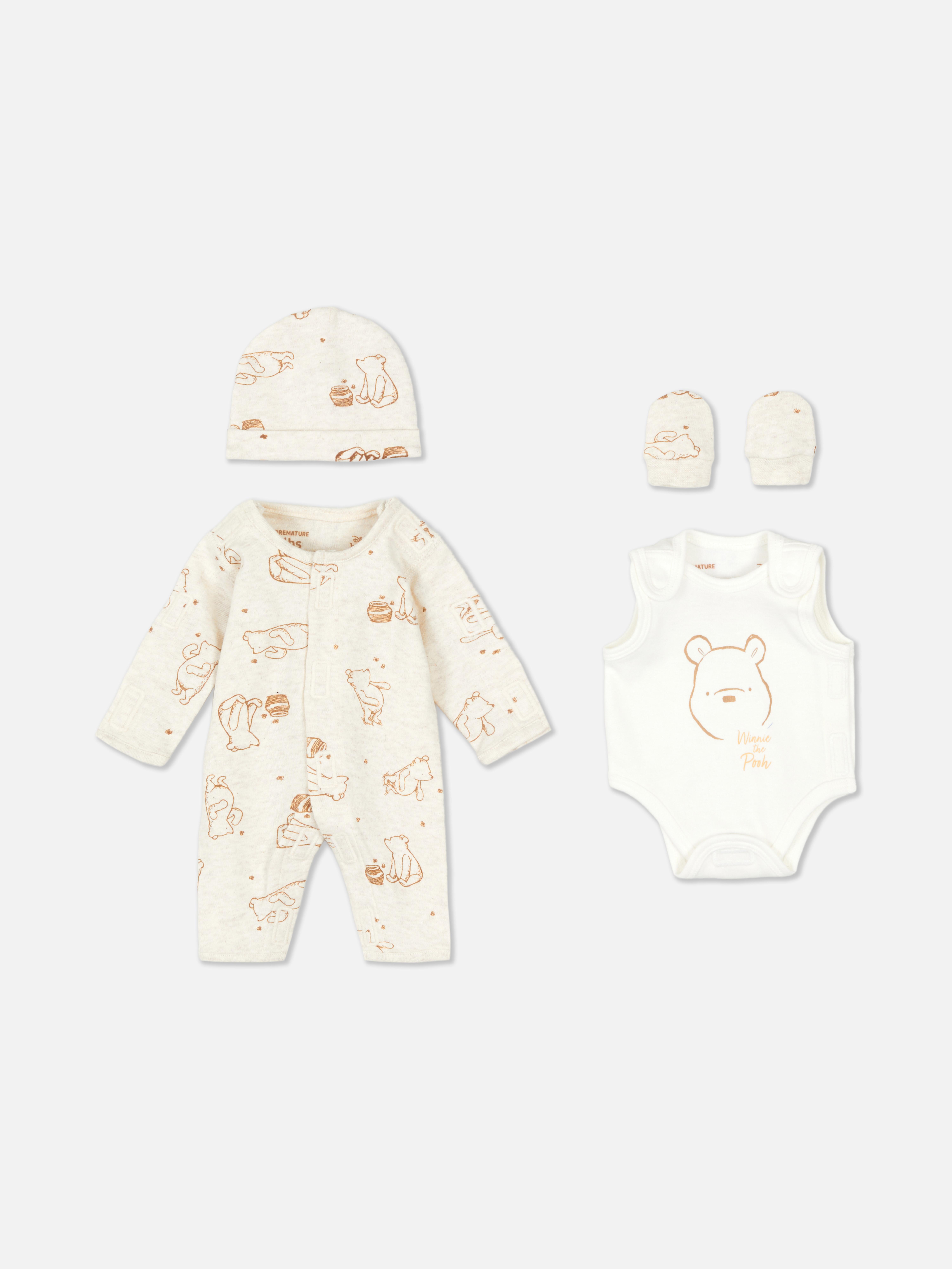 Set de început Disney Winnie the Pooh pentru bebeluși prematuri. Acest set de început cu patru piese este perfect pentru bebelușii prematuri.